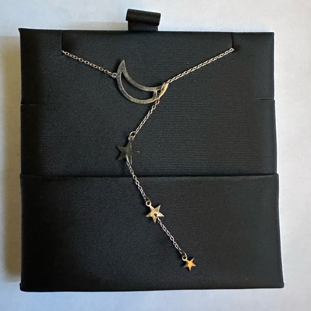Moon & Stars Drop Necklace